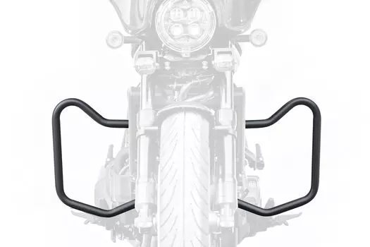 Детали мотоцикла Kijima Защита двигателя стальная Rebel матово-черная 1100/DCT ( 21-/8BL-SC83) 25.4 405-240 чёрный