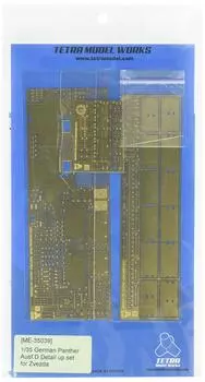 Детали немецкого танка типа Panther D от Tetra Model Works 1/35 с фототравлением