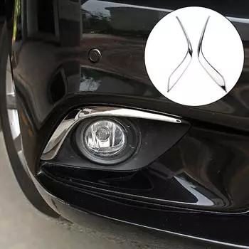 Детали Практичные Замена крышки противотуманных фар Портативные Практичные Профессиональные Полезные Полосы Отделка Хром Пластик Заменяет CHINA
