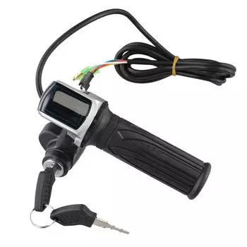 Детали ручки газа ВКЛ/ВЫКЛ Замок с ключом Индикатор питания Поворотный акселератор Металл 60V