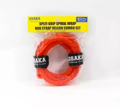 Детали удилища Crimson Osaka, раздельная рукоятка, протектор удилища, липучка OSV-1M, красная (6047)