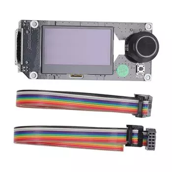 Детали управления ЖК-дисплеем для 3D-принтера MKS MINI12864 V3, вставка карты памяти, передний стиль