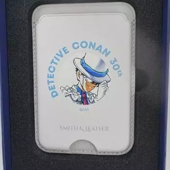 Detective Conan 30th Anniversary Exhibition Leather Magnetic Card Pocket Monster Kid