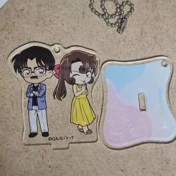 Detective Conan Acrylic Key Holder With Stand Yusaku & Yukiko