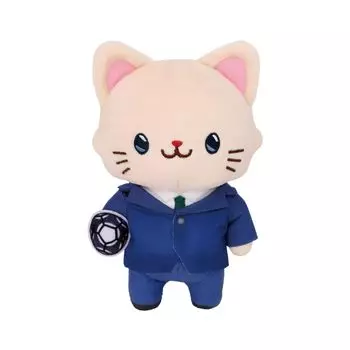 Detective Conan Shinichi Kudo withCAT stuffed toy key chain with eye mask Plus [Anime version]