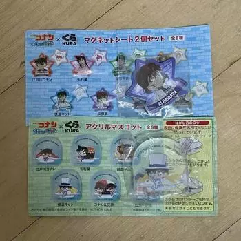 Детектив Конан Курасу Сити Коллаборация Хайбара Гедо Малыш Магнит Магнит Акрил Торотто