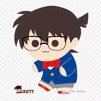 Детектив Конан, милый Конан Эдогава Хартвелл, железные нашивки для DIY, теплопередача, одежда, футболка, термонаклейки, украшение, печать