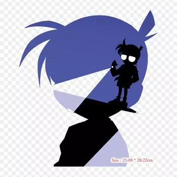 Детектив Конан, прозрачный Конан Эдогава, Ай Хайбара, железные нашивки для DIY, теплопередача, одежда, футболка, термонаклейки, украшение, печать