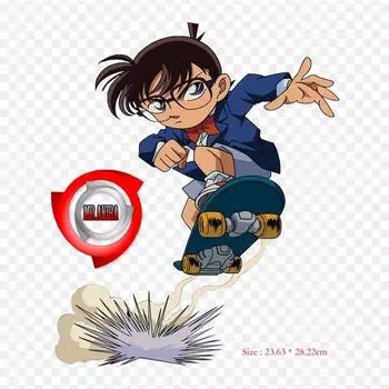 Детектив Конан Рендер Конан Эдогава Кайто Куроба железные нашивки для DIY теплопередача одежда футболка термонаклейки украшение печать