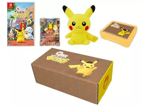 Детектив Пикачу вернулся. Чехол Switch Pikachu Fluffy Petite Plush - + (Включенный товар)