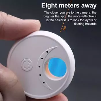 Детектор камер Компактный дизайн Портативный для использования в помещении Антишпионский беспроводной сканер сигнала Инфракрасный чёрный