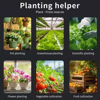 Детектор почвы 6 в 1 Тестер почвы pH Температура Влажность Солнечный свет Влажность воздуха Питательные вещества Плодородие Измеритель Садовый инструмент