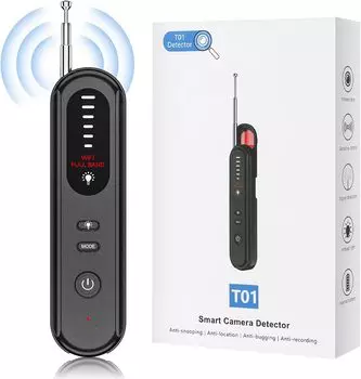Детектор скрытых камер, Детектор антишпионских камер 2024 года, Детектор скрытых устройств GPS, Детектор ошибок, Беспроводной сканер RF, Подходит для отелей, домов,