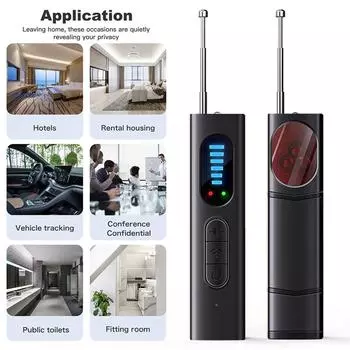 Детектор скрытых камер для скрытых камер T15 Anti Spy Detector Professional GPS Устройства для поиска прослушки телефонных разговоров Защита