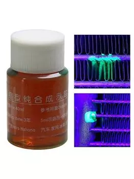 Детектор утечек переменного тока 40 мл флуоресцентный агент обнаружения утечки моторного масла обнаружение утечек автомобильного масла лучший локатор утечек автомобильные аксессуары инструменты CN