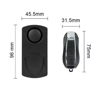 Детектор вибрации Сигнализация Безопасность Анти-потеря Беспроводной пульт дистанционного управления Водонепроницаемый велосипед Мотоцикл Электрический велосипед чёрный