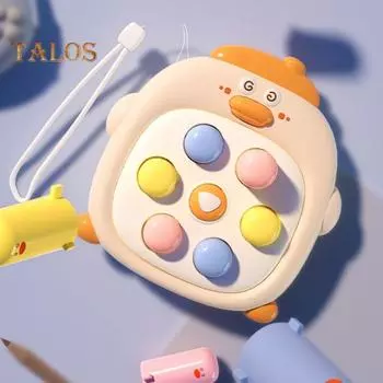 Дети бьют крота игрушка мультфильм утка кнопка портативный игровой автомат портативный дорожный малыш мальчики девочки обучающая игра пресс крот синий