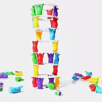 Дети Башня Пингвина Разрушение Баланс Игра Игрушка Вечеринка Семья Смешные Настольные Игры Игрушки Сумасшедший Пингвин Разрушение Башня Игрушка Детский Подарок