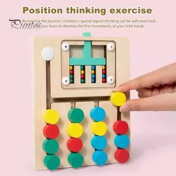 Дети Цвет Сопоставление Головоломка Настольная Игра 4/5 Цветов Шахматы Мелкая Моторика Развитие Логического Мышления Обучение Развивающая Игрушка Малыши Мальчики Девочки M