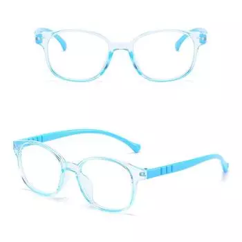 Дети Дети Высокое качество Портативный компьютер Простые очки Горячая Распродажа Очки Мальчики Онлайн Классы Популярные Прозрачные Линзы Удобные Аксессуары Для Девочек синий