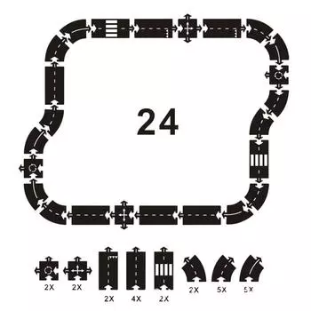 Дети DIY Сращивание Трек Головоломка Шоссе Сшивание Опора Дорожное Движение Дорожные Аксессуары Детский Подарок