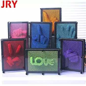 Дети и взрослые забавные 3D антистрессовые отпечатки пальцев клон иглы живопись игрушки случайный цвет Random