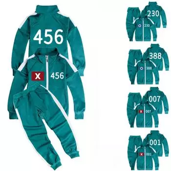 Дети Мальчики Девочки Игрок Сезон 2 Принт Длинные Рукава Молния Куртка Пальто Брюки Комплект X 456 O 230 Наряд Хэллоуин Косплей Костюм 110cm