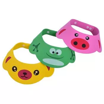 Дети моют волосы козырьком Шапочка для душа Шампунь для купания для детских шапок розовый