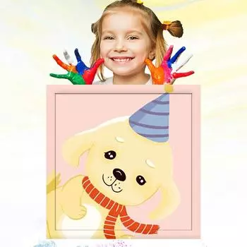 Дети Обучение рисованию 20x20 см Развитие хобби Ручная роспись маслом по номерам для детей Детский рисунок 20x20cm no Frame