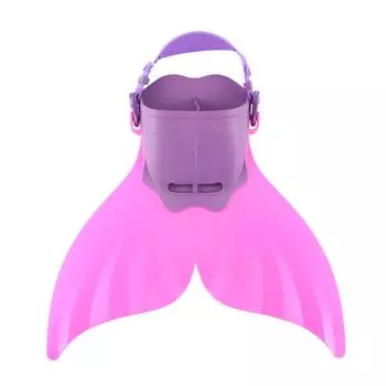 Дети Подростки Неглубокие погружения Русалки Моноласты Ласты Купальный хвост фиолетовый