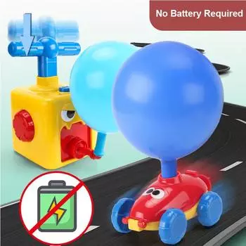 Дети Power Balloon Launch Tower Toys Puzzle Fun Education Inertia Air Power Balloon Vehicle Science Exerimen Toy Children Gift