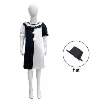 Дети Призрачные Клоуны Возвращаются к Жизни Косплей Костюмы Косплей HarleyCircus Хэллоуин 110 чёрный