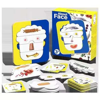 Дети Распознавание Обучение Образовательные Деревянные Игрушки 3D Родители и Дети Пять Органов Чувств DIY Сборка Пазлы Пазл