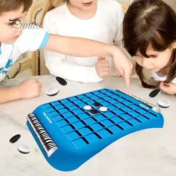 Дети Реверси Шахматы Настольная Игра Логика Тренировка Мышления 2 Игрока Интерактивная Обучающая Черно-Белая Шахматная Игрушка Головоломка Стратегическая Игра Дети Взрослые Board Games