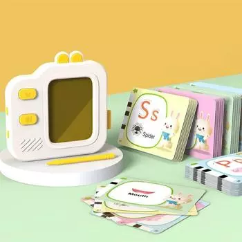 Дети рисуют детские обучающие машины со звуком говорящие карточки развивающие игрушки для малышей Style B