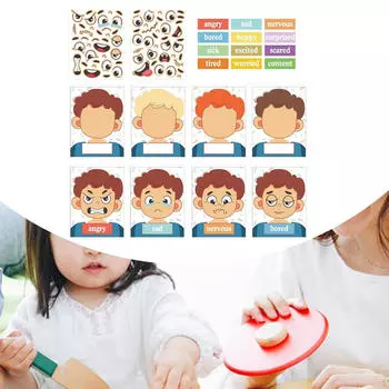 Дети Социальные Эмоциональные Обучающие Действия Лица Игры с Выражением Лица Грустные Дошкольные Образовательные