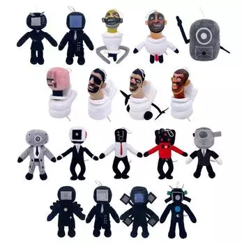 Дети спикермен боссы Skibidi туалет плюшевая игрушка мультяшная кукла мультяшные куклы мягкая игрушка