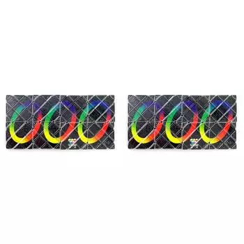 # Дети Twisty Cubo Головоломки 8 панелей 3 кольца Складной пазл Снятие стресса T