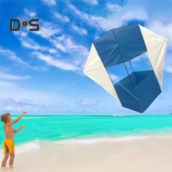 Дети Взрослые 3D Воздушный змей Легко управлять Сверхпрочный Открытый Пляж Парк Газон Для начинающих Семья Малыши Мальчики Девочки Красочные сетки Летающий воздушный змей игрушка фиолетовый/зелёный