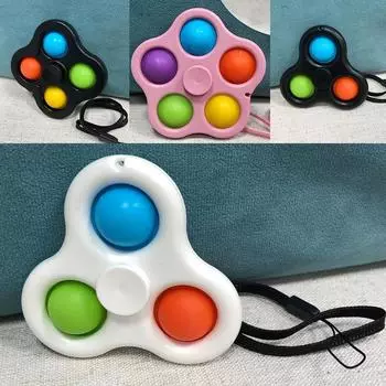 Дети Взрослые Простые Игрушки-Непоседы Брелок Игрушка для Сенсорного Восприятия Аутизм Игрушки Для Снятия Стресса