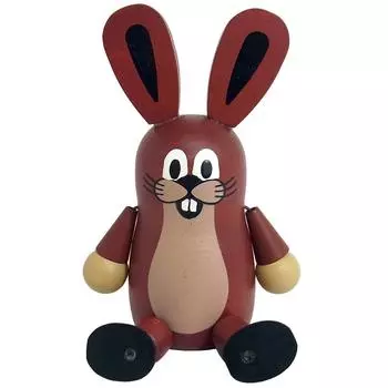 DETOA Kurtek деревянная кукла предметы интерьера, сделано в Чехии HARE Кролик