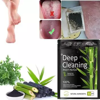 Детокс-пластыри для ног, подушечки, натуральные травяные подушечки для снятия стресса, токсины для ног, очищающие подушечки для детоксикации, товары для здоровья 10 pcs