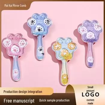 Детская 3D блестящая мультяшная мини-расческа