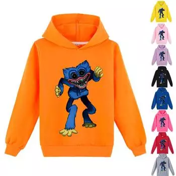 Детская 3D-толстовка с капюшоном Huggy Wuggy пуловер Poppy Playtime Children Sweater Y455