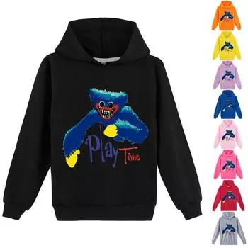 Детская 3D толстовка с капюшоном Mob game Huggy wuggy свитер Детский свитер 170cm оранжевый