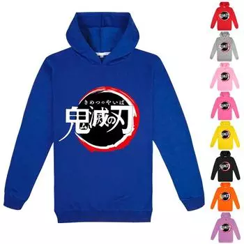 Детская 3D толстовка с капюшоном The Blade of Ghost Destruction, пуловер Poppy Playtime, детский свитер 170cm чёрный