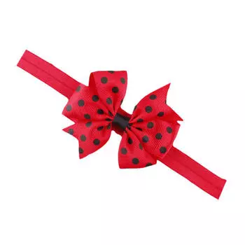 Детская эластичная повязка для волос с бантом для принцессы для маленьких девочек
