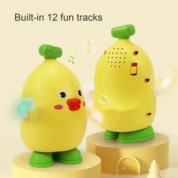 Детская электрическая игрушка-фрукт со светодиодной подсветкой, музыкой, пением, танцами, ананасом и грушей Pineapple