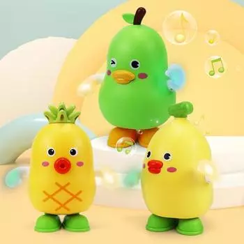 Детская электрическая игрушка-фрукт со светодиодной подсветкой, музыкой, пением, танцами, ананасом, грушей, бананом, ползающей игрушкой для малышей, мальчиков и девочек, интерактивной, обучающей Pineapple