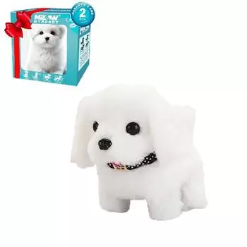 Детская электрическая плюшевая игрушка-собака Нико робот-собака Мой реалистичный робот-щенок подарок White
